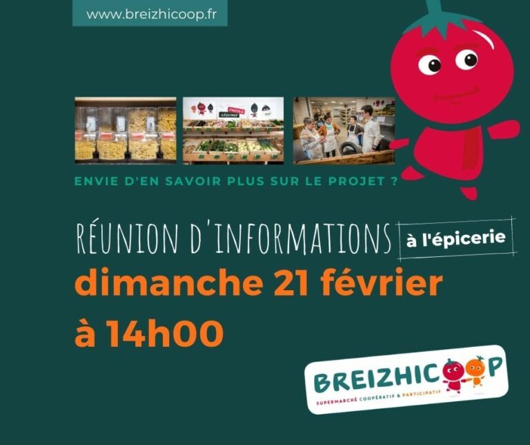 Réunion d’informations – Dimanche 21 février à 14h