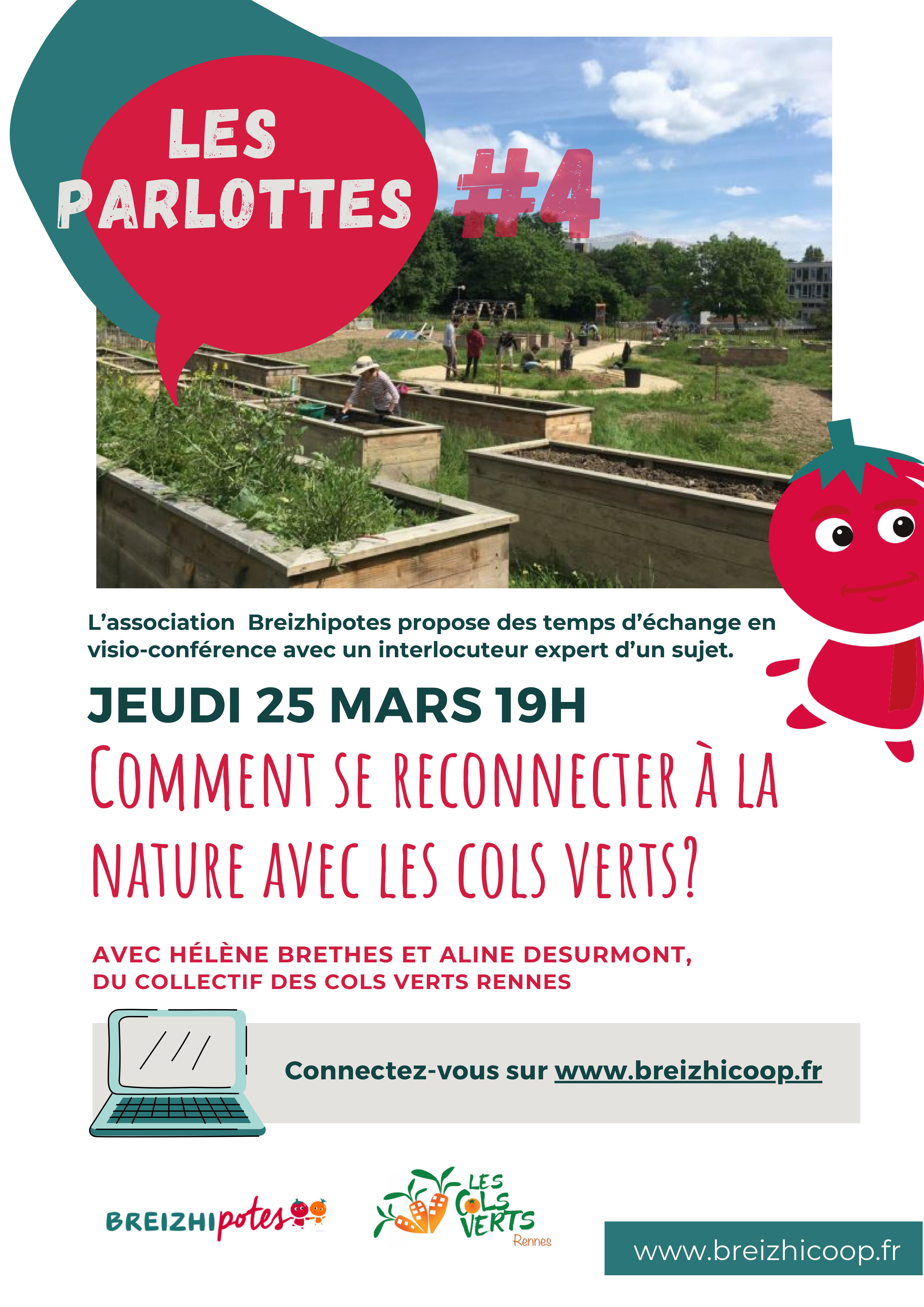 Jeudi 25 mars à 19h – Les Parlottes #4 : Comment se reconnecter à la nature avec les Cols Verts ?