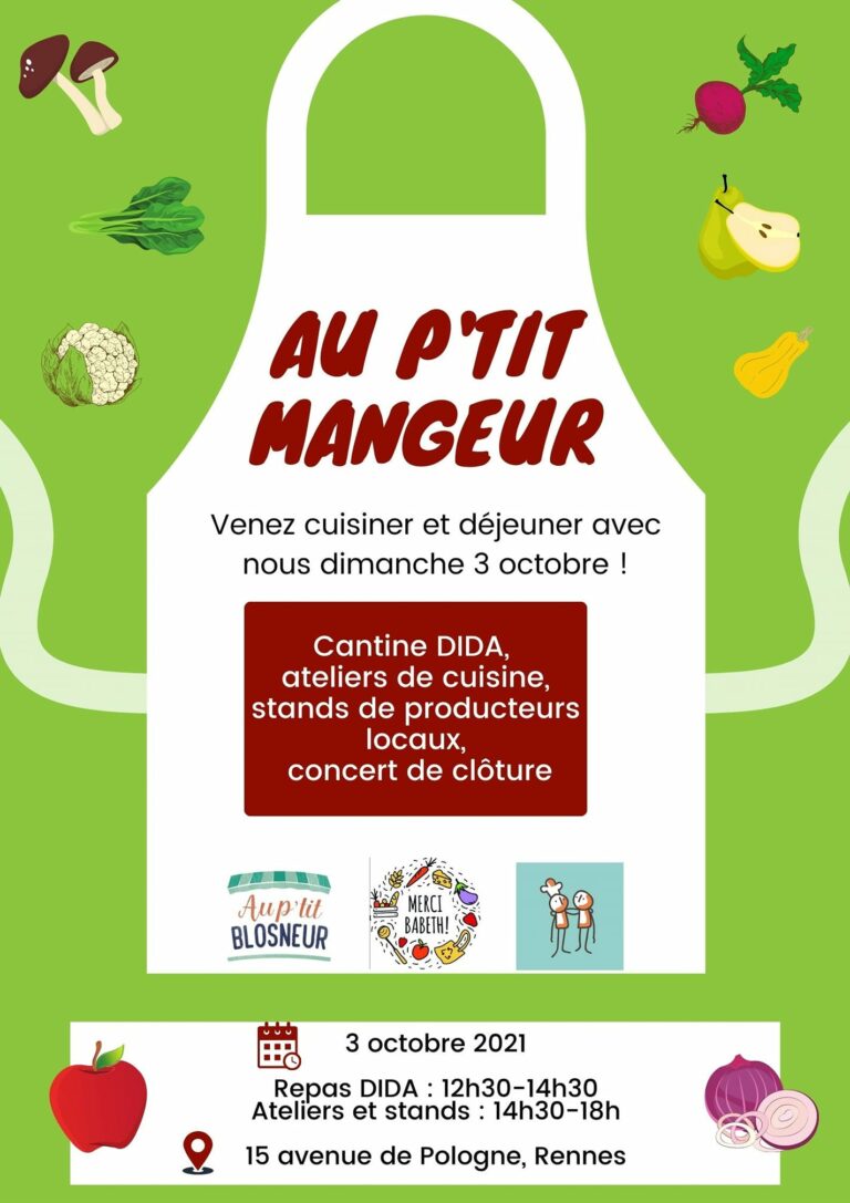 Dimanche 3 octobre : Au p’tit mangeur