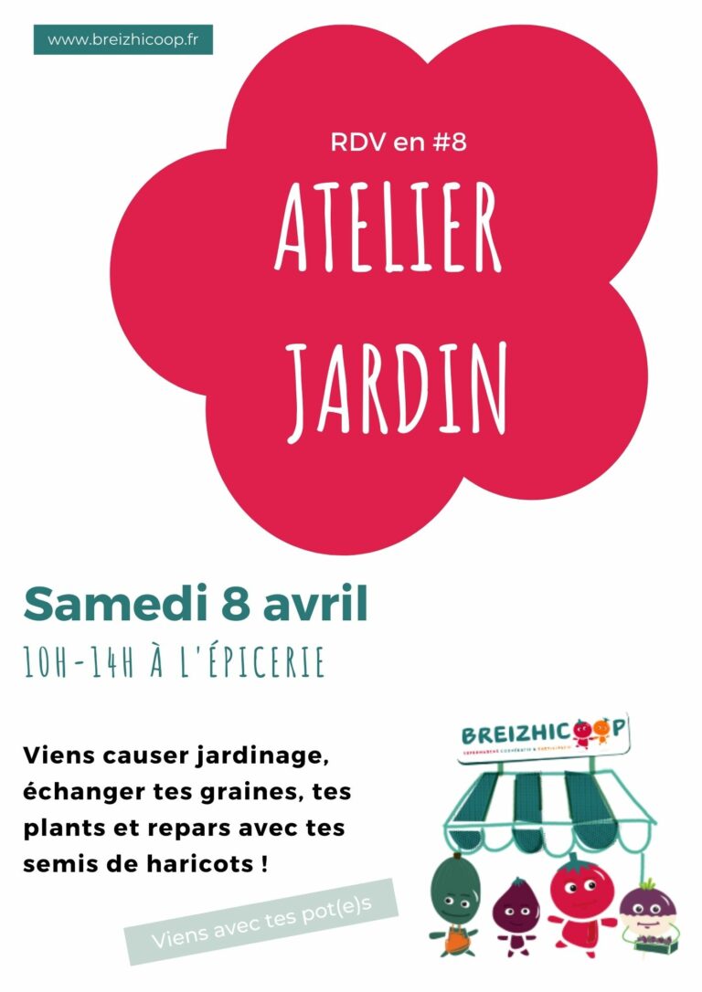 RDV en 8 – Samedi 8 avril : atelier jardinage