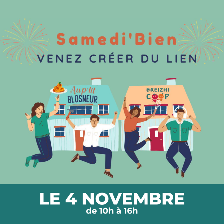 SAMEDI’BIEN le samedi 4 novembre – de 10h à 16h