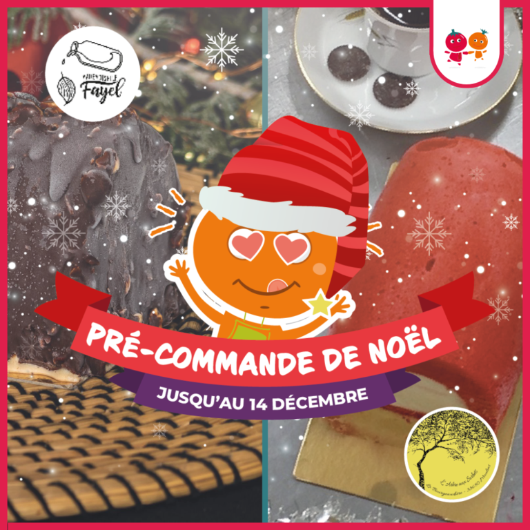 Précommande de bûches de Noël avant le 14 Décembre