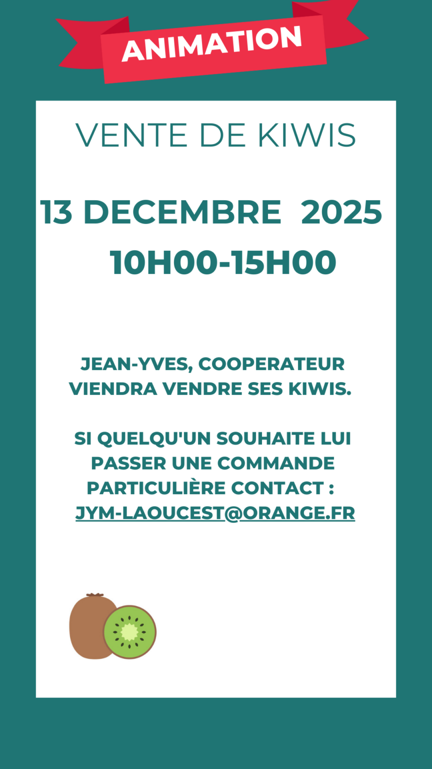 Vente de kiwis dans le magasin