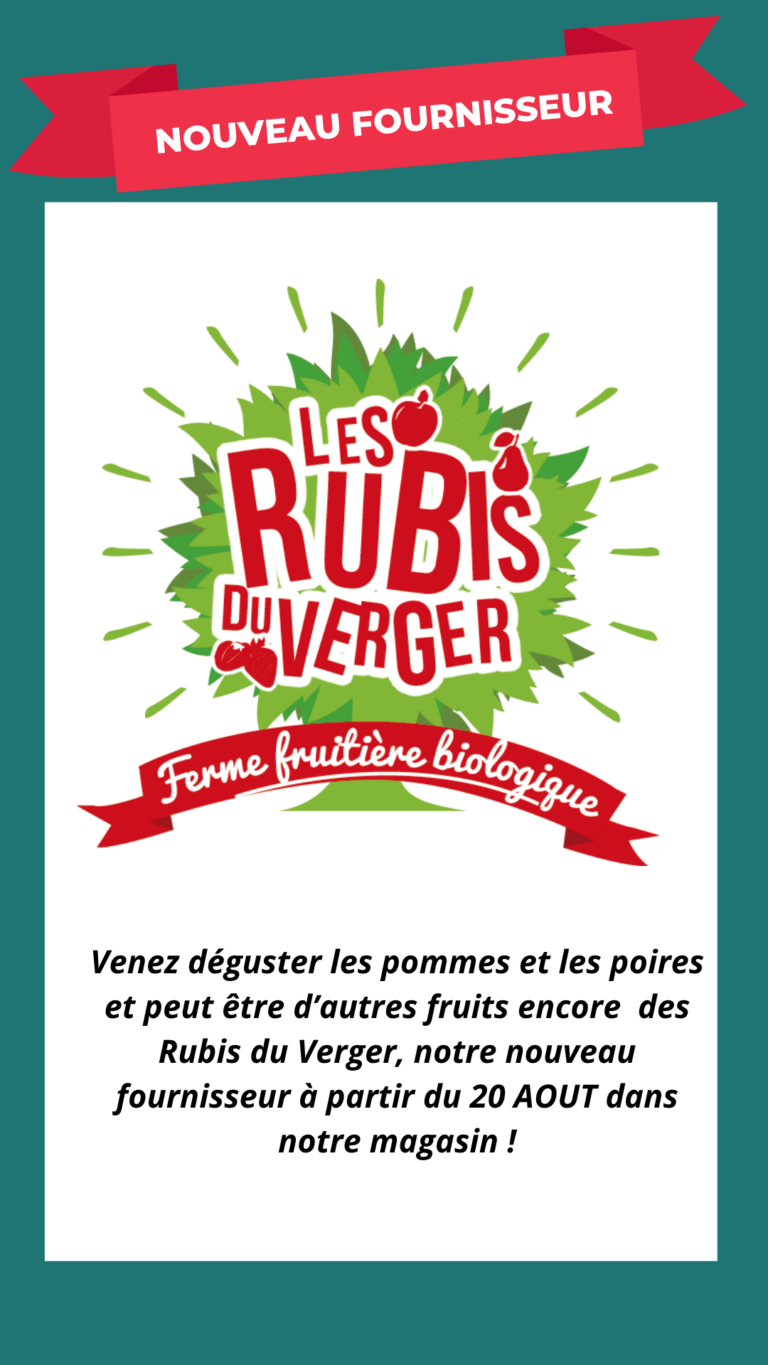 Nouveau fournisseur de pommes